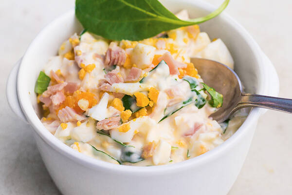 Senf-Eiercreme mit Schinken Rezept | Küchengötter Senf-Eiercreme mit Schinken Rezept | Küchengötter