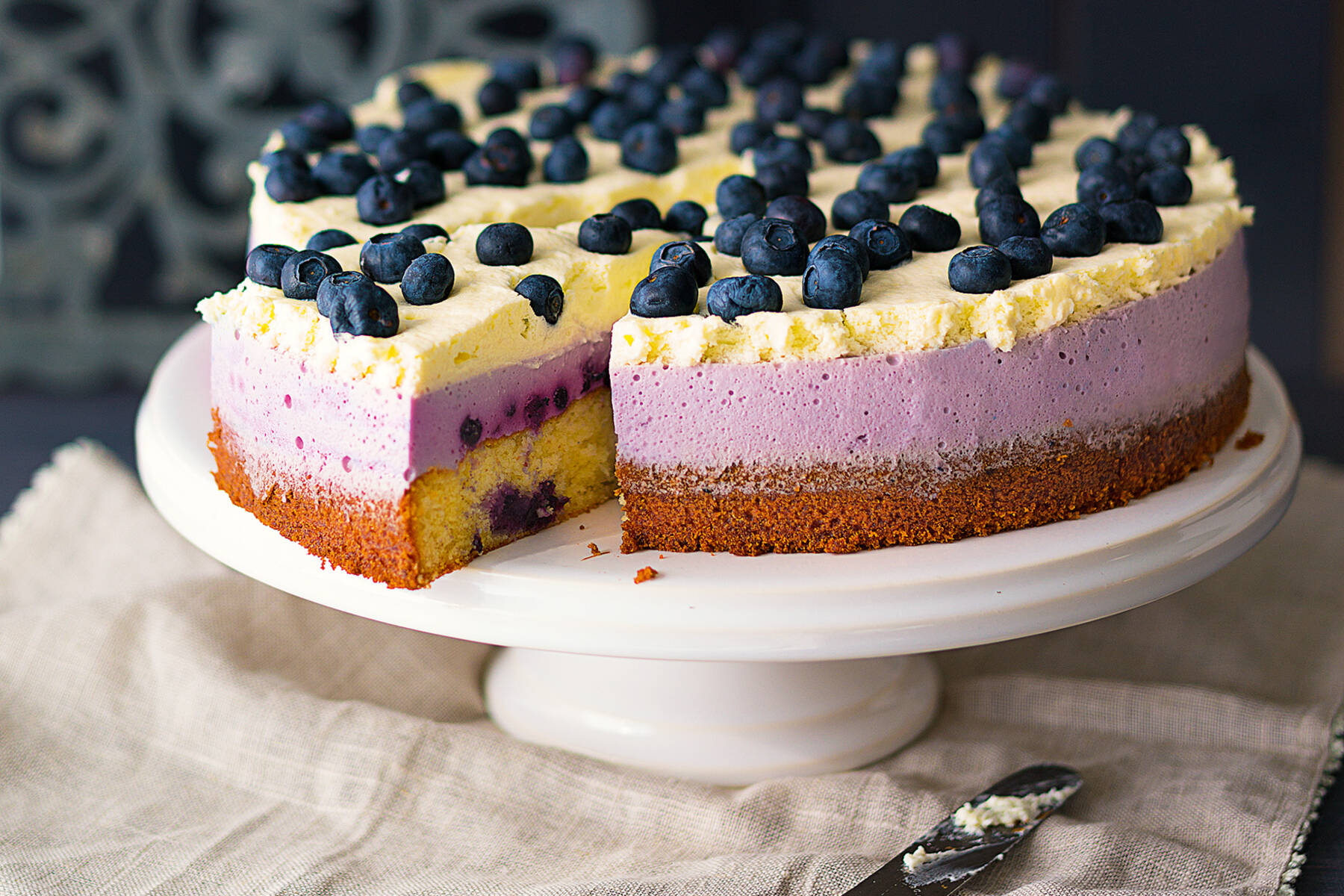 Heidelbeer Kasesahnetorte Rezept Kuchengotter Heidelbeer Torte Mit Frischen Heidelbeeren