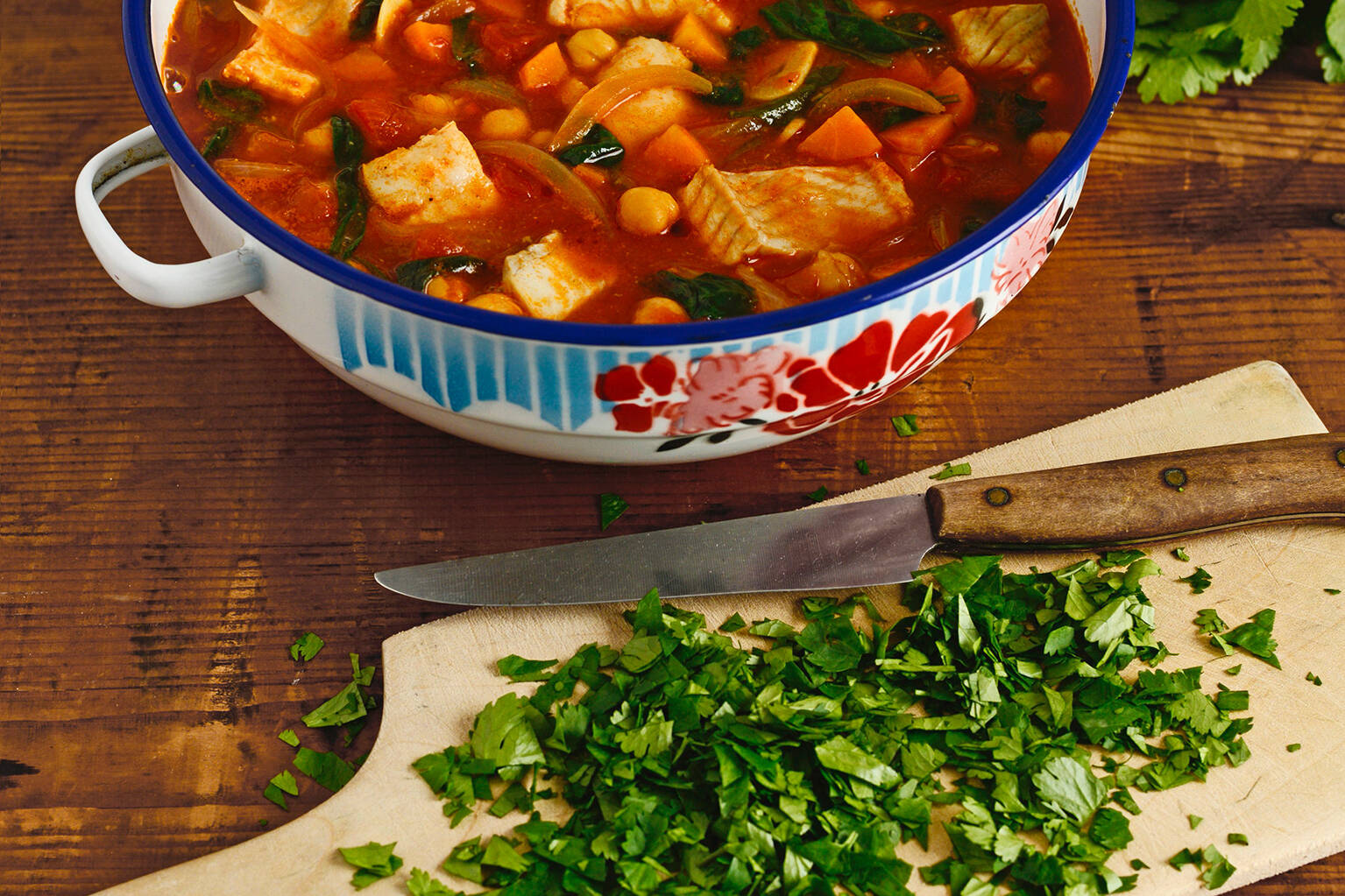 Fischeintopf mit Kichererbsen Rezept | Küchengötter Fischeintopf mit Kichererbsen Rezept | Küchengötter