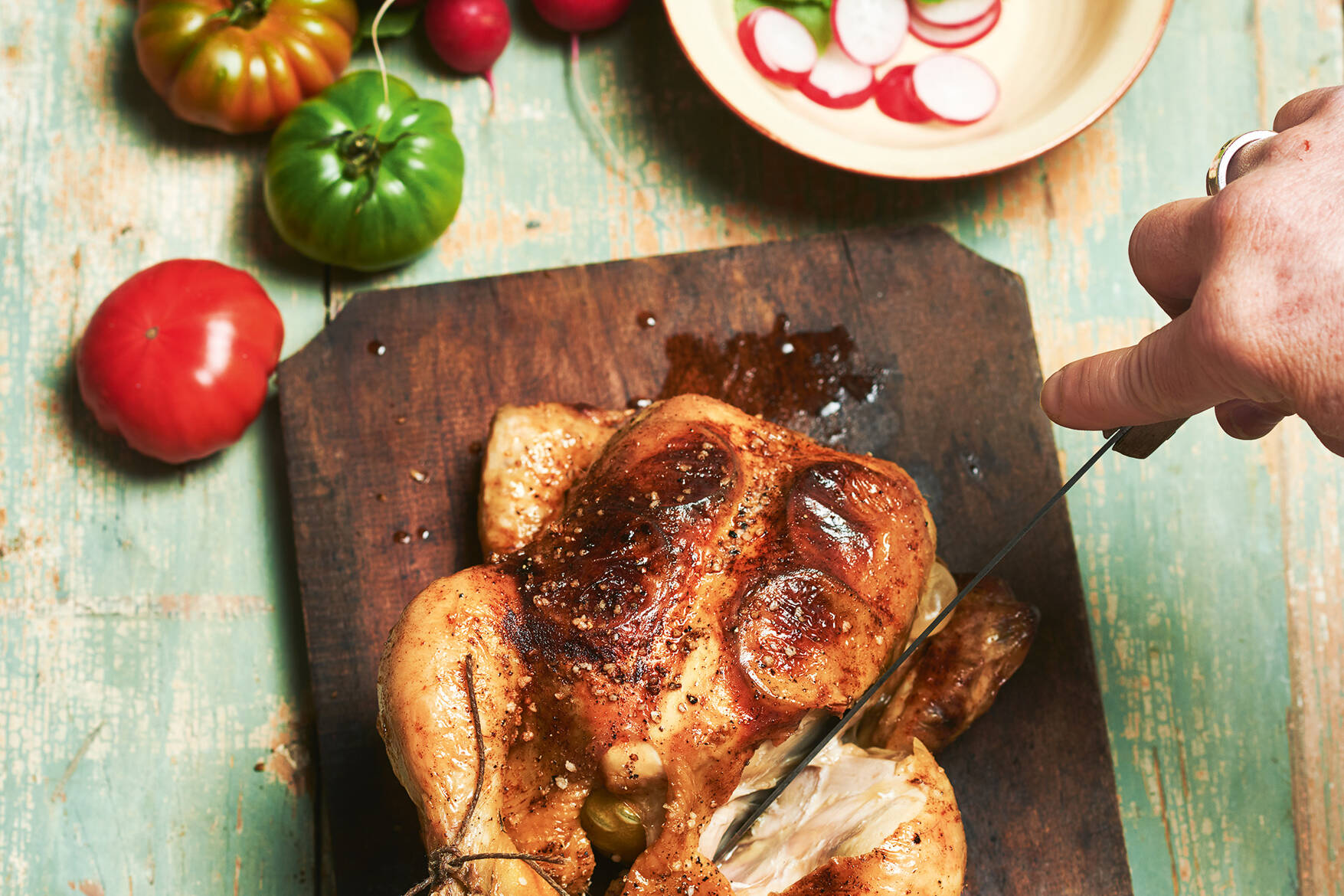 Saftiges Brathähnchen Rezept Küchengötter