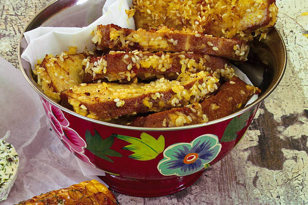 Knuspriger Kokos-Sesam-Tofu Rezept | Küchengötter Knuspriger Kokos-Sesam-Tofu Rezept | Küchengötter