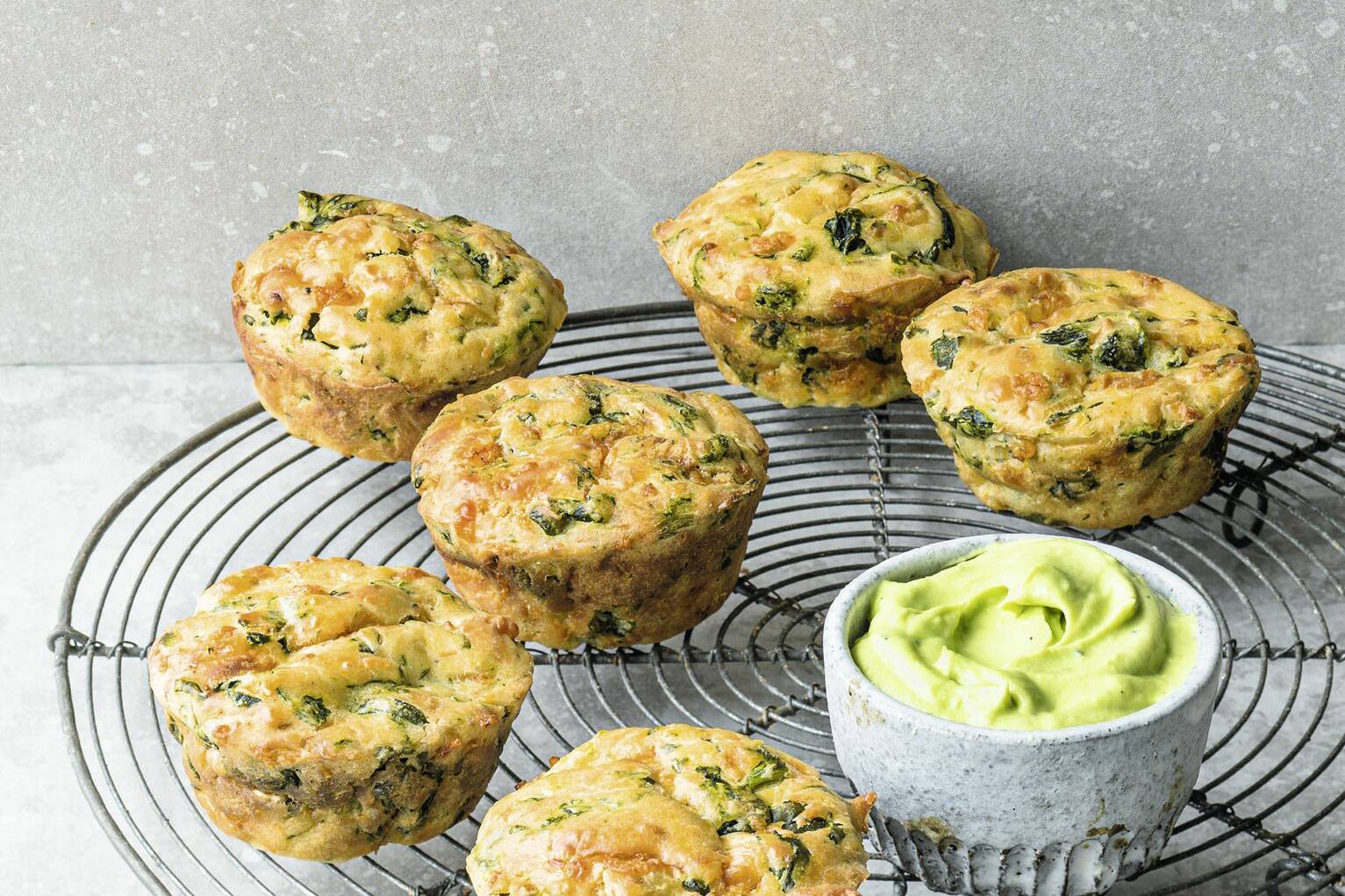 Grüne Gemüse-Käse-Muffins Rezept | Küchengötter