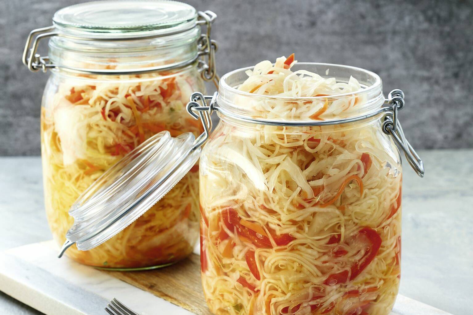 Fermentierter scharfer Krautsalat Rezept | Küchengötter Fermentierter scharfer Krautsalat Rezept | Küchengötter