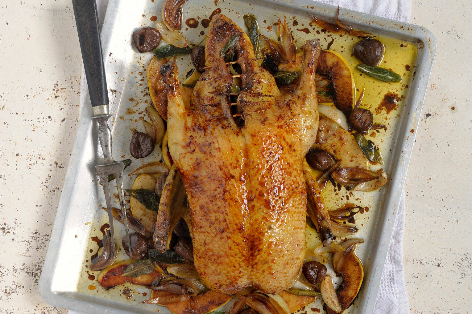Ente mit Quitten und Maronen Rezept | Küchengötter