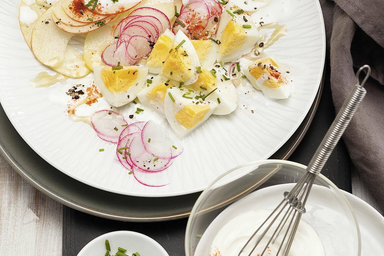 Bunter Eiersalat Rezept (Low Carb) | Küchengötter Bunter Eiersalat Rezept (Low Carb) | Küchengötter