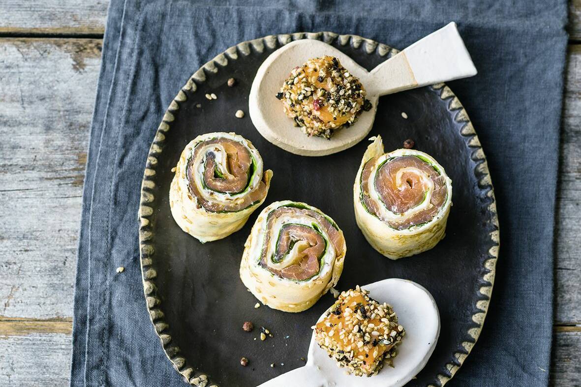 Lachspralinen Rezept & Lachsröllchen | Küchengötter Lachspralinen Rezept & Lachsröllchen | Küchengötter