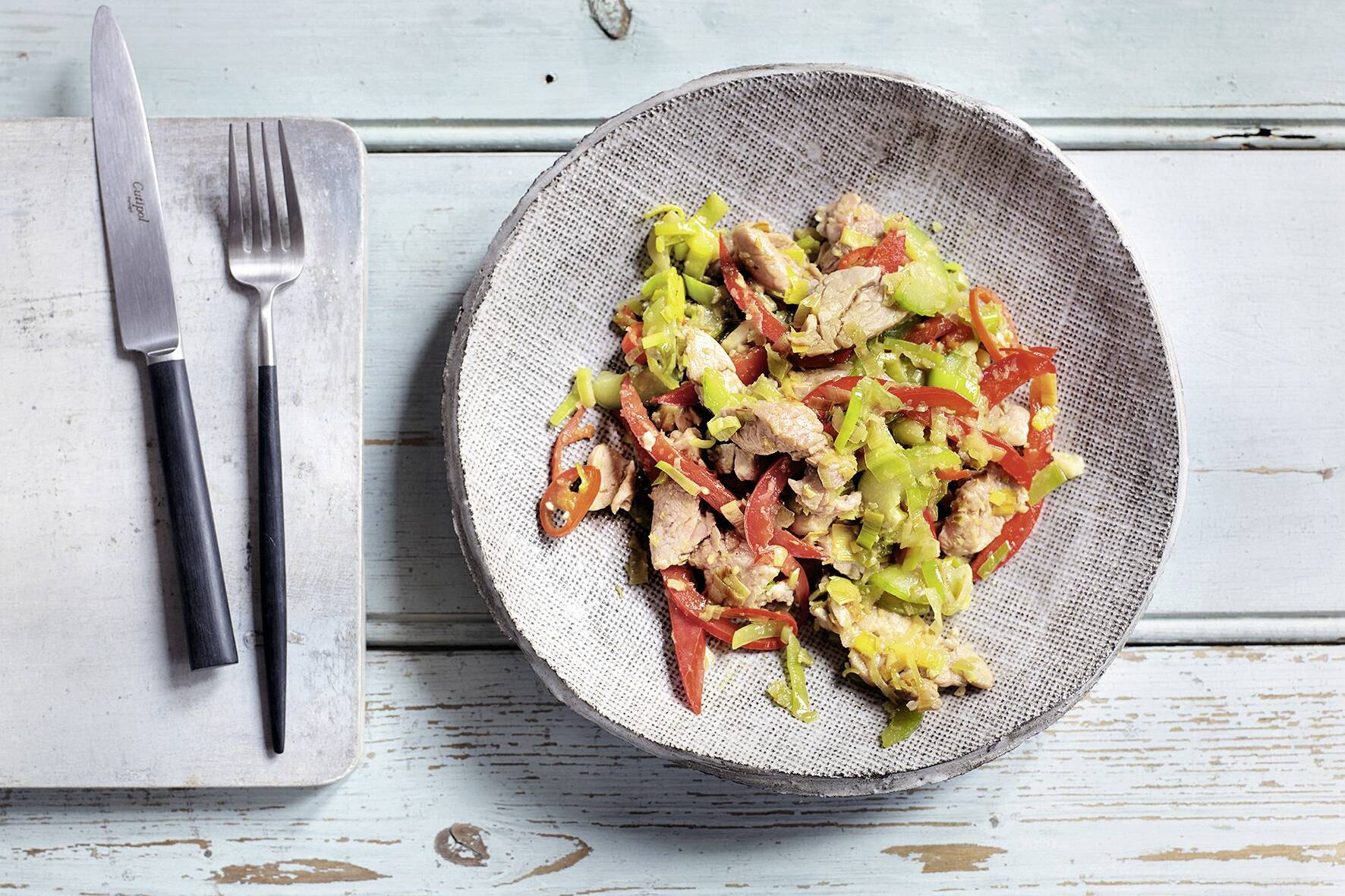 Schweinefleisch-Gemüse-Pfanne im Asia-Style | Küchengötter Schweinefleisch-Gemüse-Pfanne im Asia-Style | Küchengötter