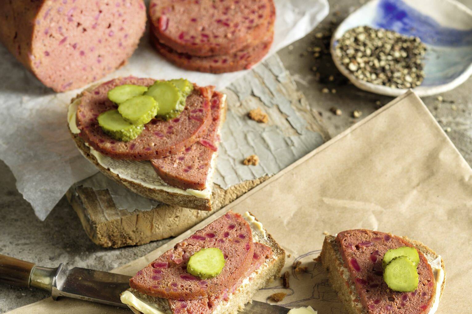 Vegane Salami selber machen Küchengötter