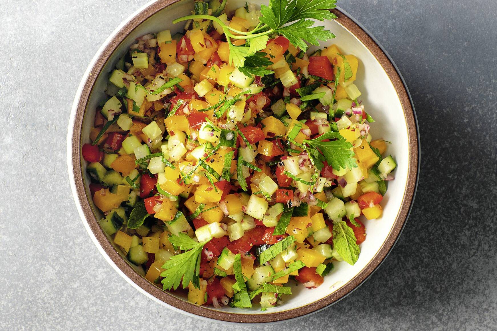 Bunter Paprikasalat Rezept | Küchengötter Bunter Paprikasalat Rezept | Küchengötter