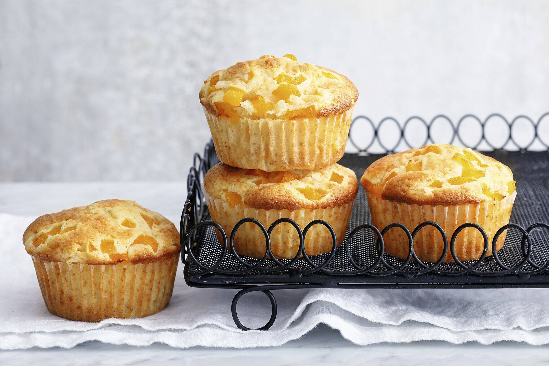 Pfirsich-Joghurt-Muffins Rezept | Küchengötter Pfirsich-Joghurt-Muffins Rezept | Küchengötter