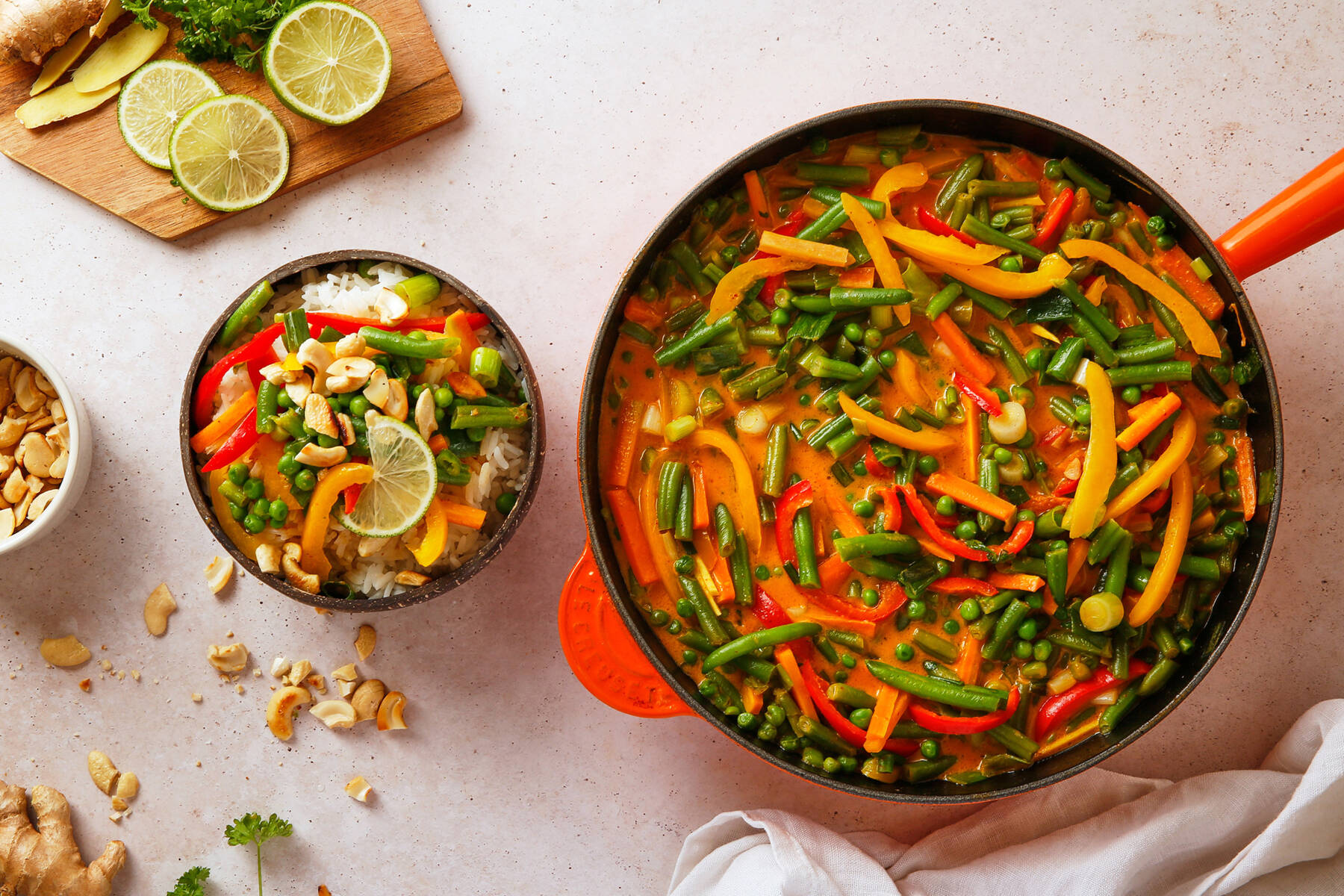 Veganes Gemüsecurry mit Kokosmilch Rezept | Küchengötter Veganes Gemüsecurry mit Kokosmilch Rezept | Küchengötter