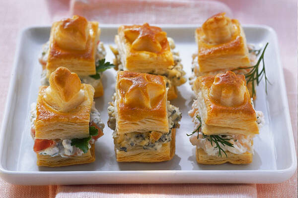 Pastetchen mit drei Füllungen Rezept | Küchengötter Pastetchen mit drei Füllungen Rezept | Küchengötter