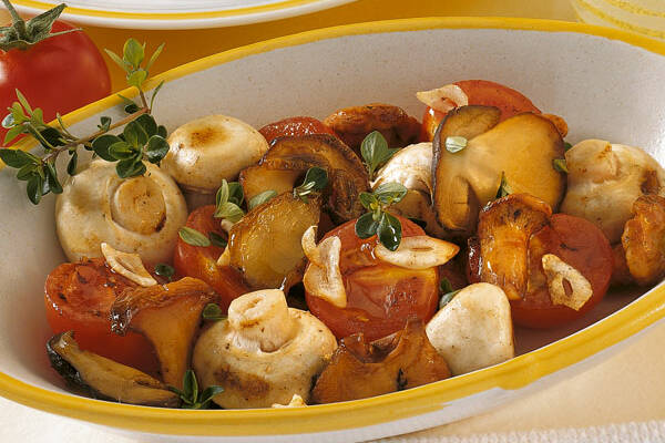 Bunte Pilzpfanne Rezept | Küchengötter Bunte Pilzpfanne Rezept | Küchengötter