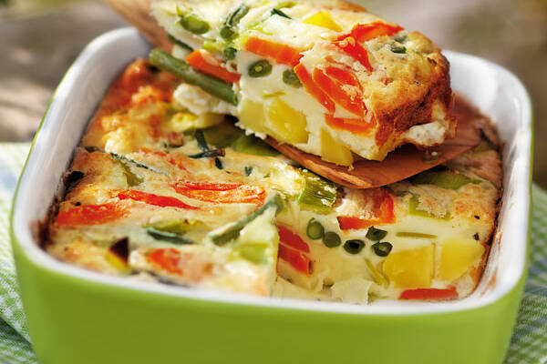 Vegetarischer bunter Gemüseauflauf Rezept | Küchengötter