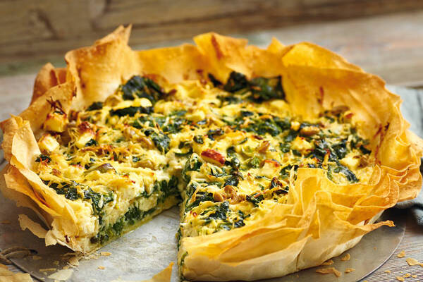 Petersilienwurzel-Spinat-Quiche Rezept | Küchengötter