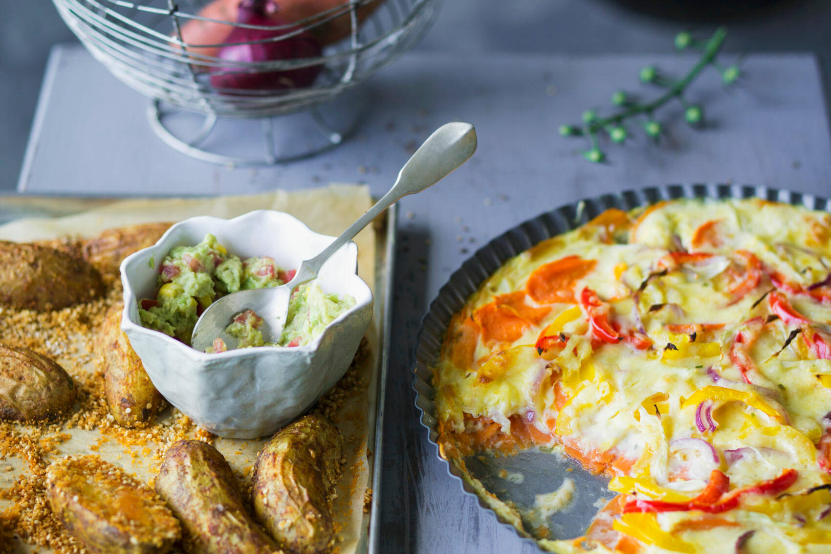 Buntes Gemüsegratin mit Süßkartoffeln Rezept | Küchengötter Buntes Gemüsegratin mit Süßkartoffeln Rezept | Küchengötter