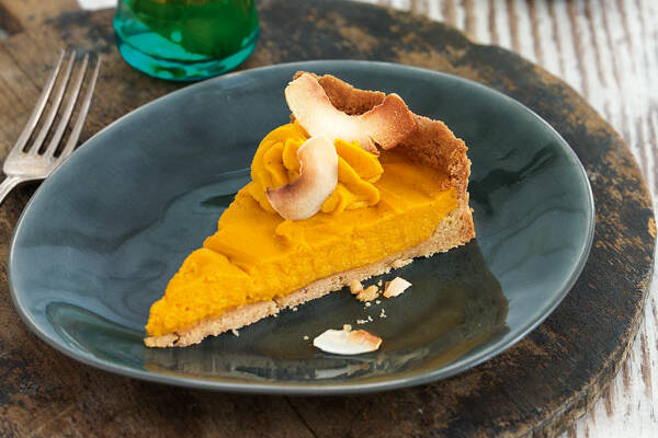 Vegane Kürbis-Kokos-Tarte Rezept | Küchengötter Vegane Kürbis-Kokos-Tarte Rezept | Küchengötter