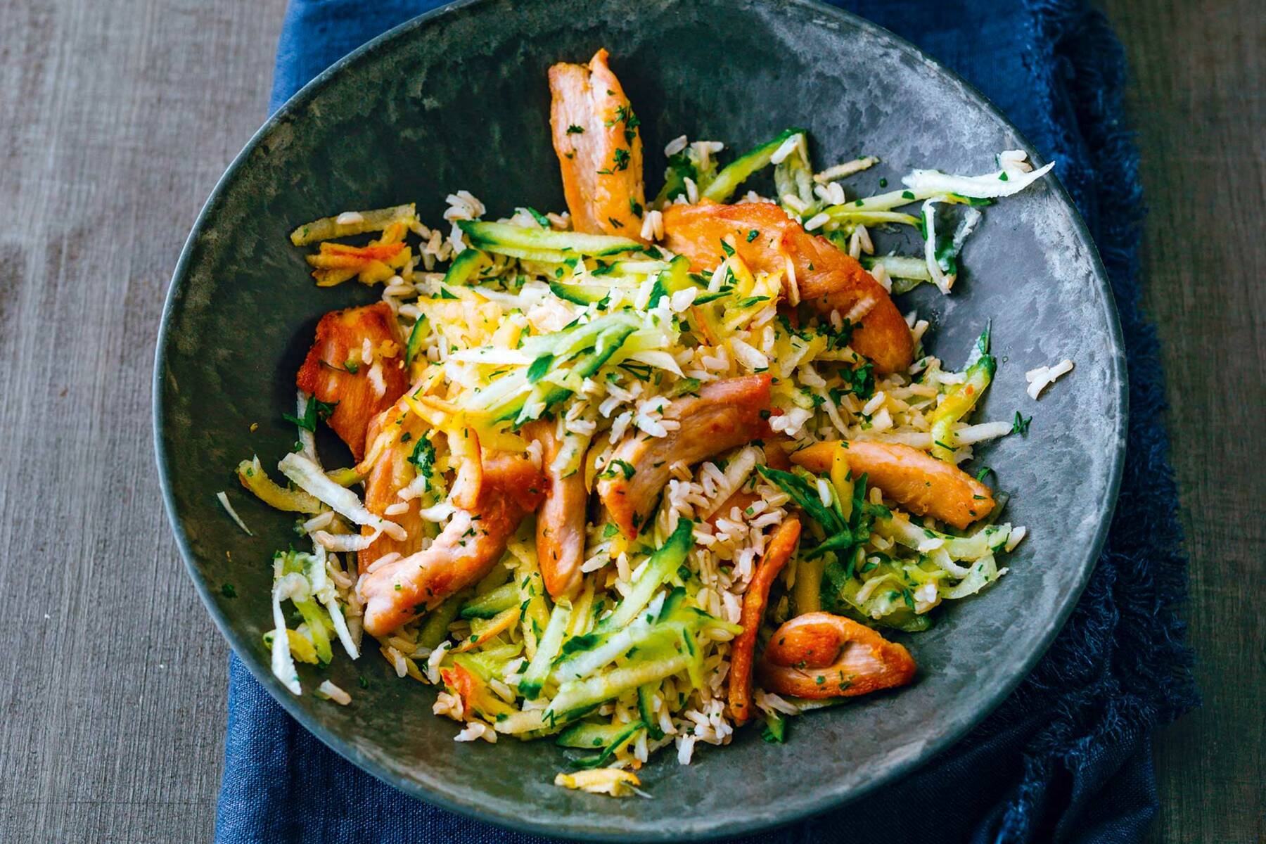 Geflügel-Reis-Salat Rezept (glutenfrei) | Küchengötter