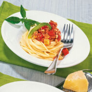 Spaghetti mit Tofubolognese