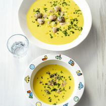 Samtige Kartoffel-Mais-Suppe Samtige Kartoffel-Mais-Suppe