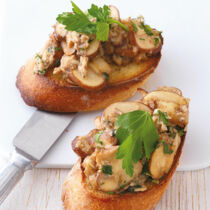 Crostini mit Pilzen Crostini mit Pilzen