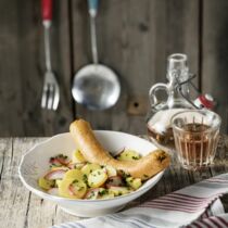 Knackige Tofu-Wurst Knackige Tofu-Wurst