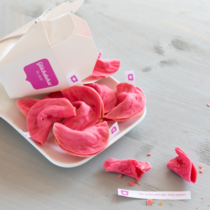 Glückskekse in pink Glückskekse in pink