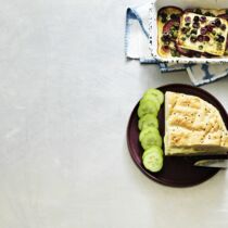 Gebackener Feta im Fladenbrot Gebackener Feta im Fladenbrot