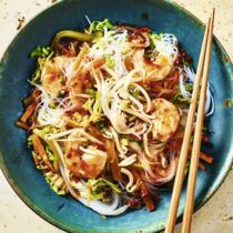Bami Goreng mit Garnelen
