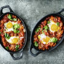 Rote Paprika-Shakshuka