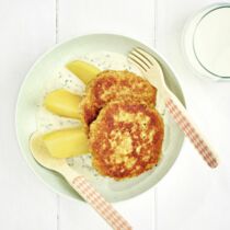 Blumenkohlbratlinge mit Salzkartoffeln