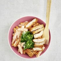 Gemüseteller mit Putenschnitzel Gemüseteller mit Putenschnitzel