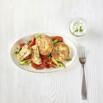 Bohnen-Feta-Frikadellen