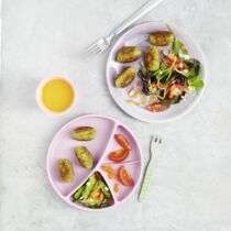 Brokkoli-Falafeln mit Tahin-Dressing Brokkoli-Falafeln mit Tahin-Dressing