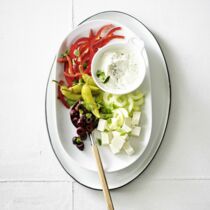 Griechischer Vorspeisenteller Griechischer Vorspeisenteller