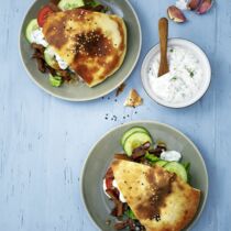 Veganer Döner mit Knoblauchsauce Veganer Döner mit Knoblauchsauce