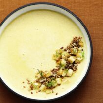 Polentasuppe mit Fenchel und Paprika Polentasuppe mit Fenchel und Paprika