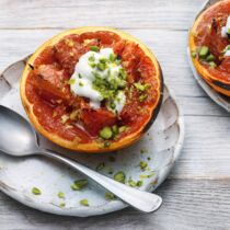 Gebackene Grapefruit
