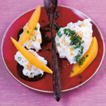 Mango-Frischkäse mit Ingwer