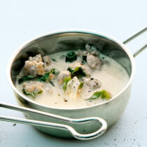 Sahnesauce mit Bratwurst