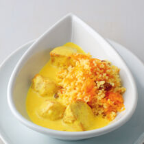 Rahmcurry mit Möhren-Couscous