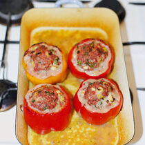 Gefüllte Paprika ‒ Asiatisch-Scharf