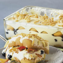 Heidelbeer-Quark-Tiramisu