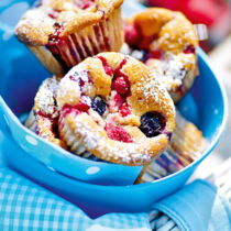 Bunte Beeren-Muffins