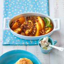 Karamellisierte Pfirsiche Karamellisierte Pfirsiche