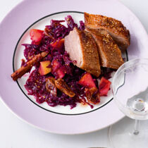 Gänsebrust auf Feigenrotkohl Gänsebrust auf Feigenrotkohl