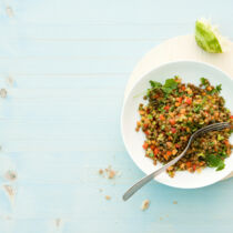 Linsensalat mit Ingwer