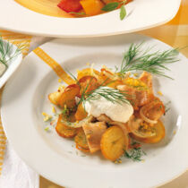 Bratkartoffeln mit Räucherfisch Bratkartoffeln mit Räucherfisch