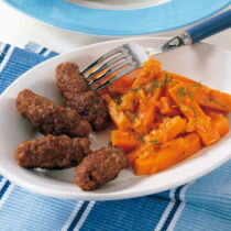 Cevapcici mit Kürbisgemüse Cevapcici mit Kürbisgemüse