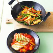 Bohnen-Wok mit Tofu Bohnen-Wok mit Tofu